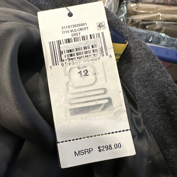 Polo Ralph Lauren Melton A Line Skirt Gray Cashmere & Wool Size 12 NWT - Picture 7 of 9